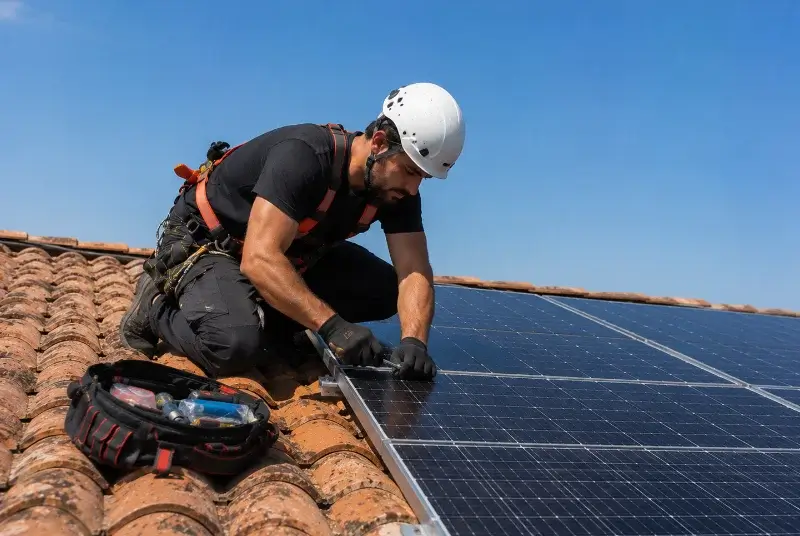 Maintenance et monitoring de panneaux solaires à Nassiet