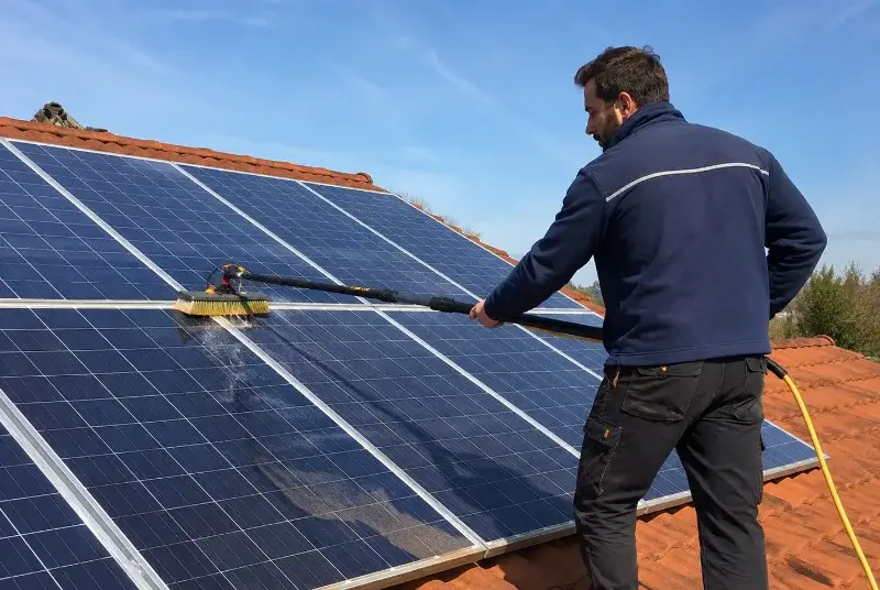 Nettoyage et entretien de panneaux solaires à Nassiet